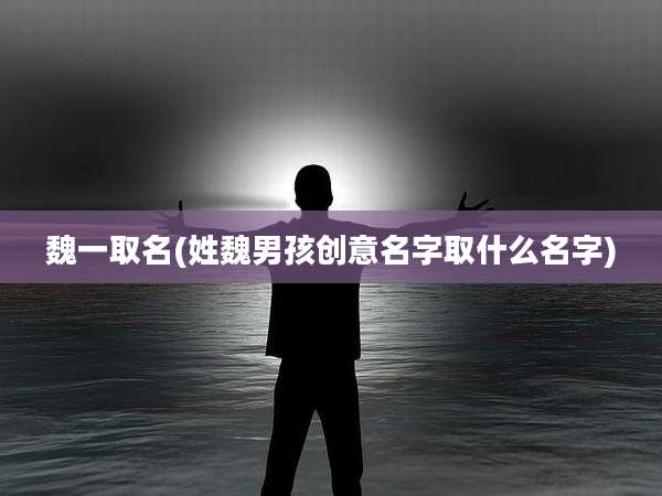 魏一取名(姓魏男孩创意名字取什么名字)