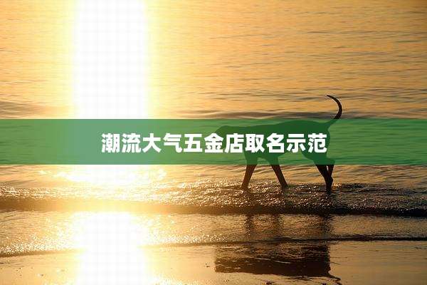 潮流大气五金店取名示范