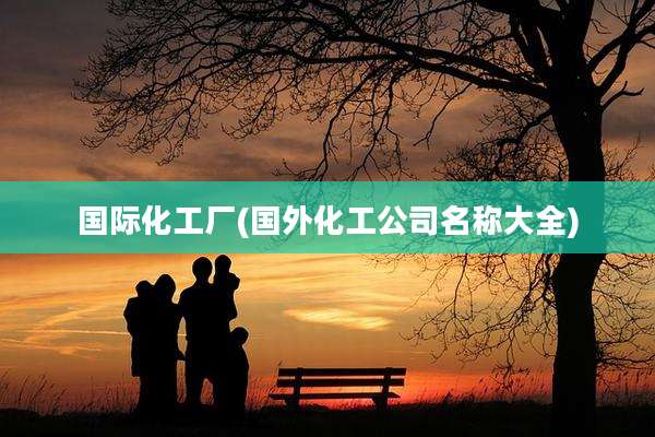 国际化工厂(国外化工公司名称大全)