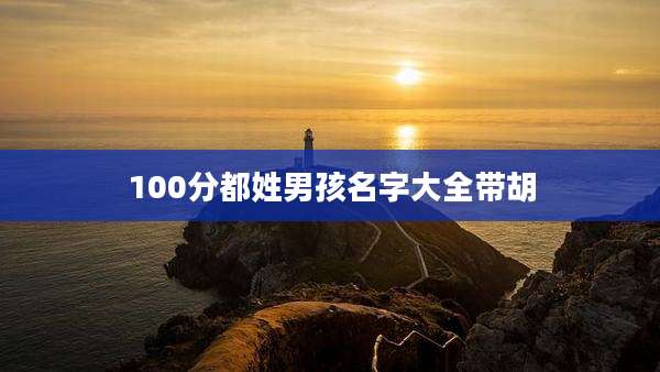 100分都姓男孩名字大全带胡
