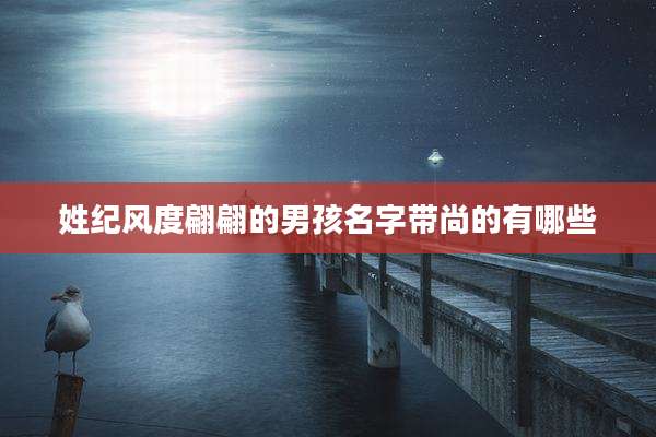 姓纪风度翩翩的男孩名字带尚的有哪些