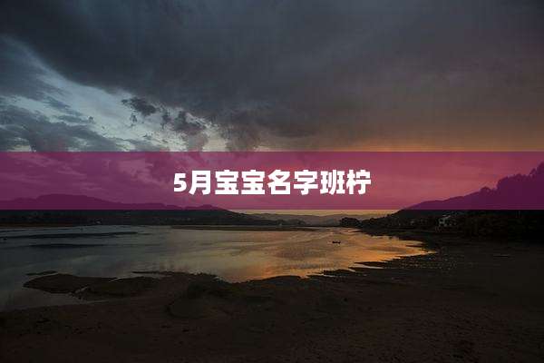 5月宝宝名字班柠