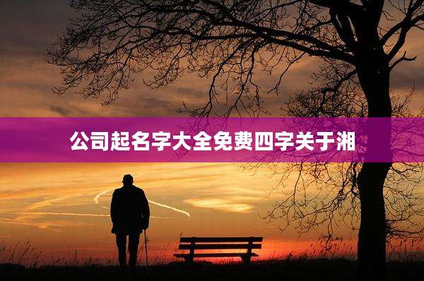 公司起名字大全免费四字关于湘