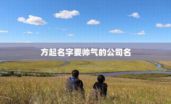 方起名字要帅气的公司名