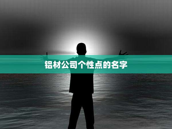 铝材公司个性点的名字