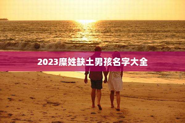2023糜姓缺土男孩名字大全
