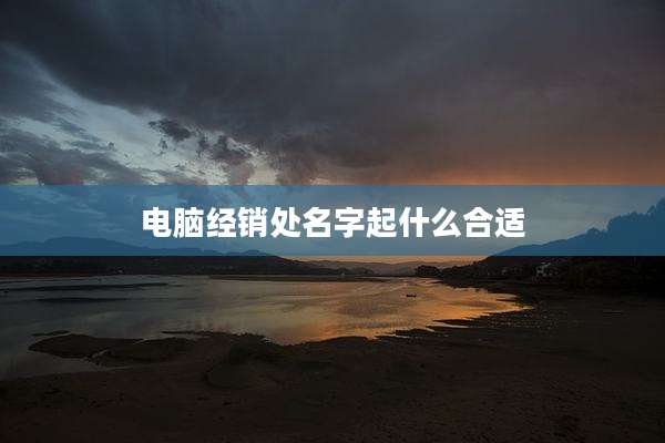 电脑经销处名字起什么合适