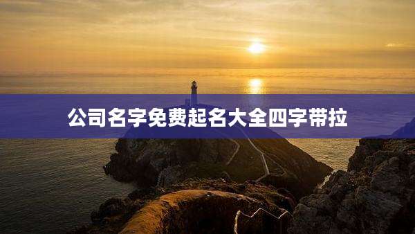 公司名字免费起名大全四字带拉