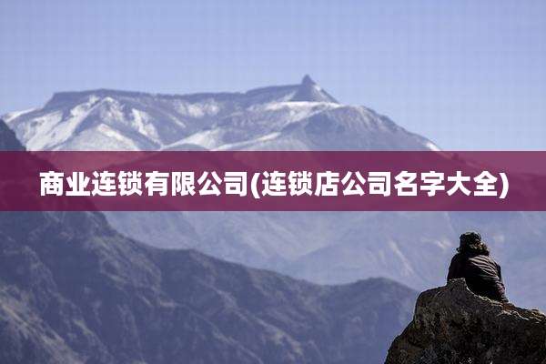 商业连锁有限公司(连锁店公司名字大全)