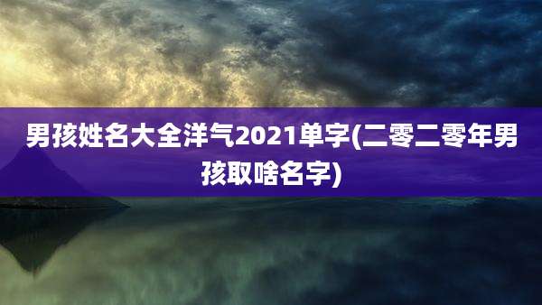 男孩姓名大全洋气2021单字(二零二零年男孩取啥名字)