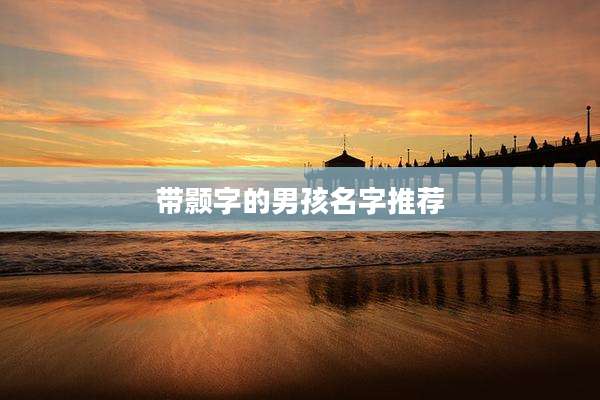带颢字的男孩名字推荐