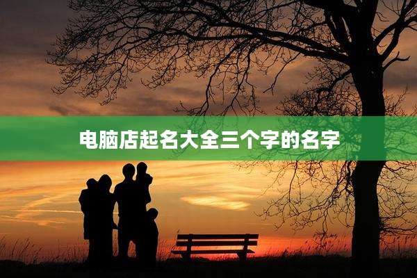 电脑店起名大全三个字的名字