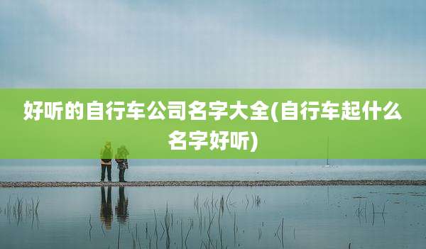 好听的自行车公司名字大全(自行车起什么名字好听)