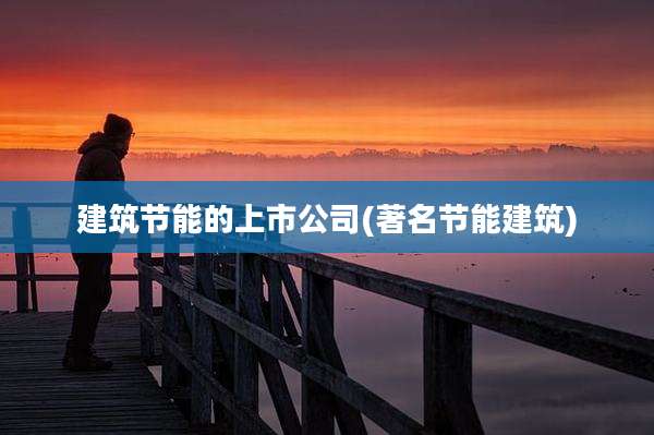建筑节能的上市公司(著名节能建筑)