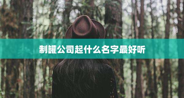 制罐公司起什么名字最好听