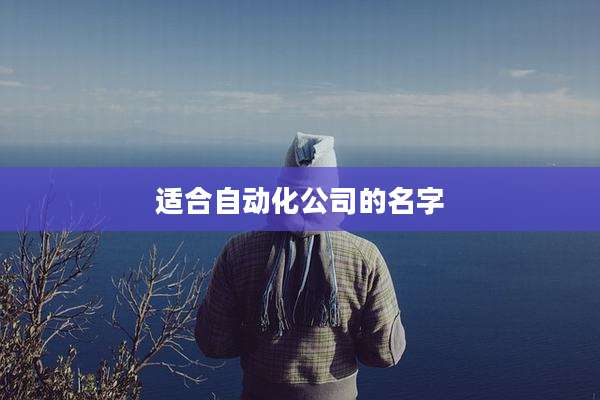 适合自动化公司的名字