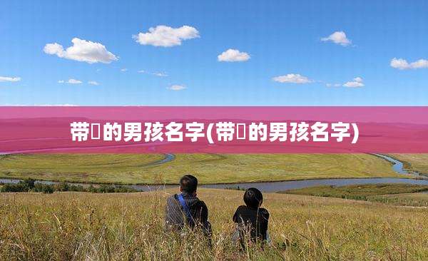 带堉的男孩名字(带荌的男孩名字)