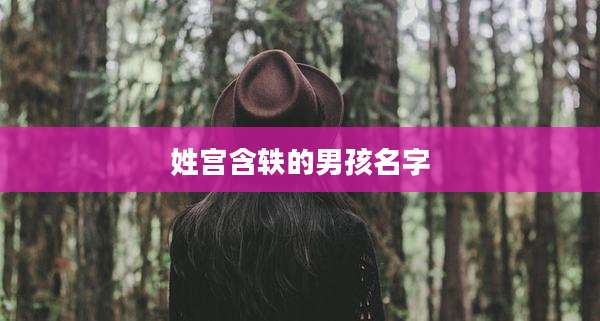 姓宫含轶的男孩名字