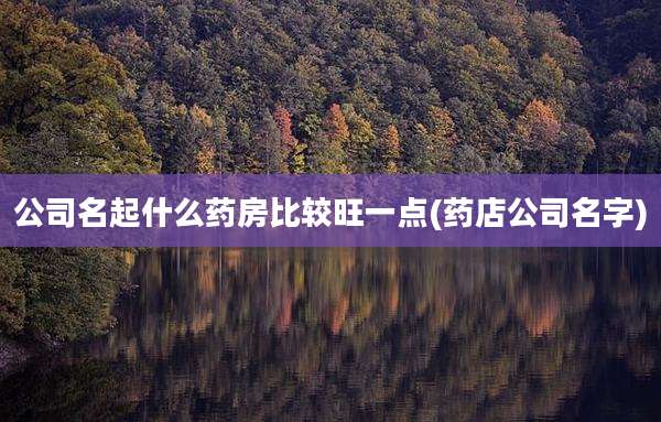 公司名起什么药房比较旺一点(药店公司名字)