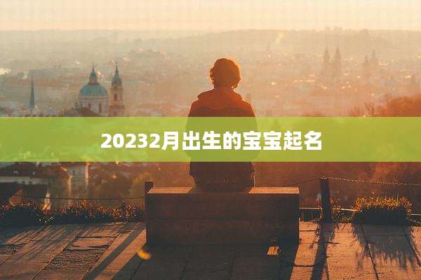 20232月出生的宝宝起名