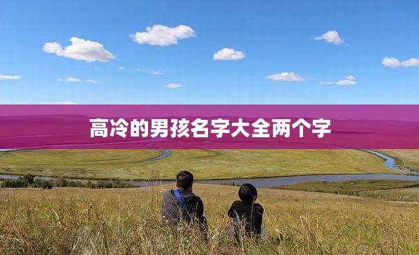 高冷的男孩名字大全两个字