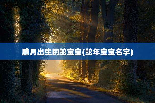 腊月出生的蛇宝宝(蛇年宝宝名字)