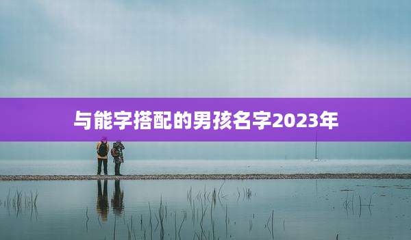 与能字搭配的男孩名字2023年