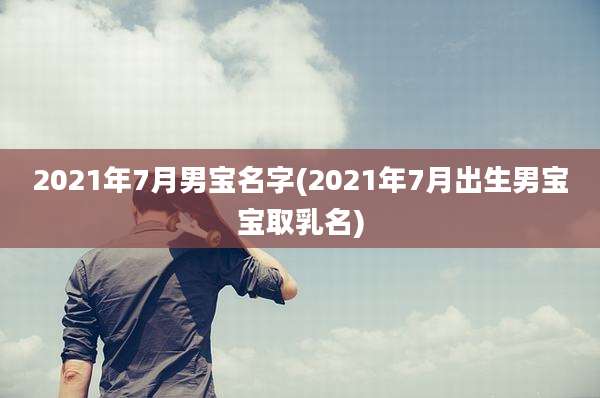 2021年7月男宝名字(2021年7月出生男宝宝取乳名)
