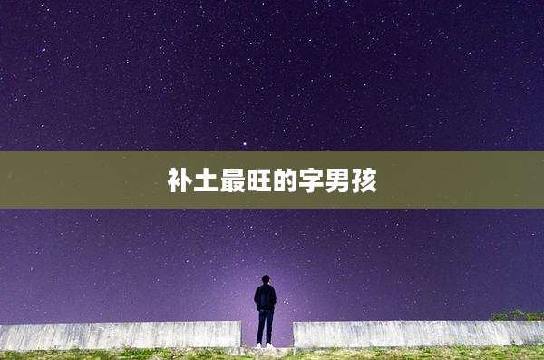 补土最旺的字男孩