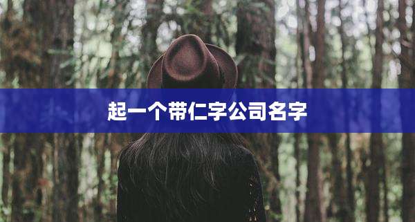 起一个带仁字公司名字