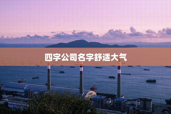 四字公司名字舒适大气
