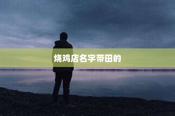 烧鸡店名字带田的