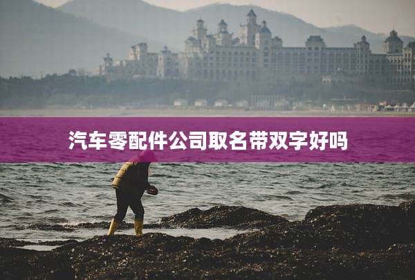 汽车零配件公司取名带双字好吗