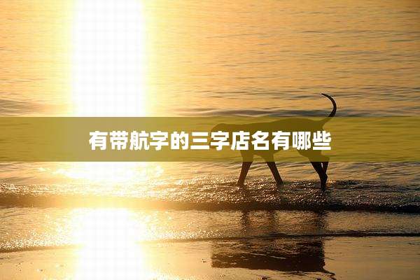 有带航字的三字店名有哪些