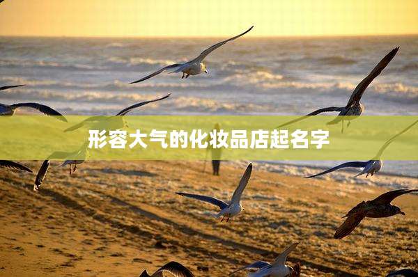 形容大气的化妆品店起名字