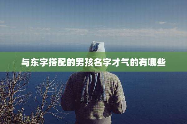 与东字搭配的男孩名字才气的有哪些