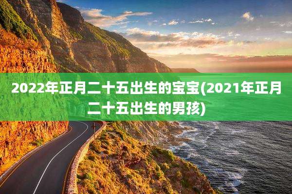2022年正月二十五出生的宝宝(2021年正月二十五出生的男孩)