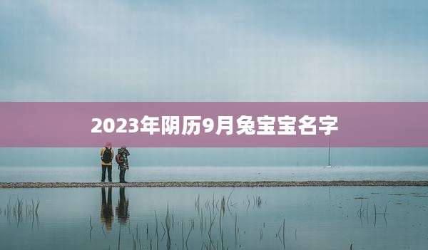 2023年阴历9月兔宝宝名字