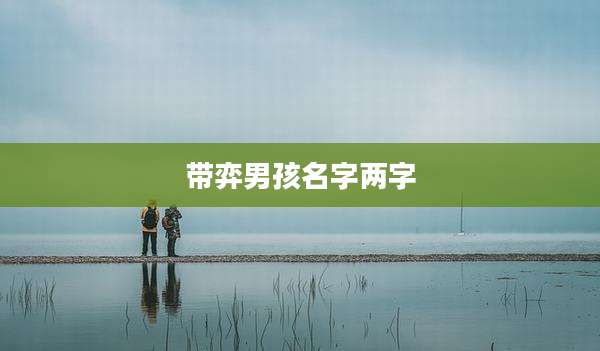带弈男孩名字两字