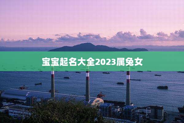 宝宝起名大全2023属兔女