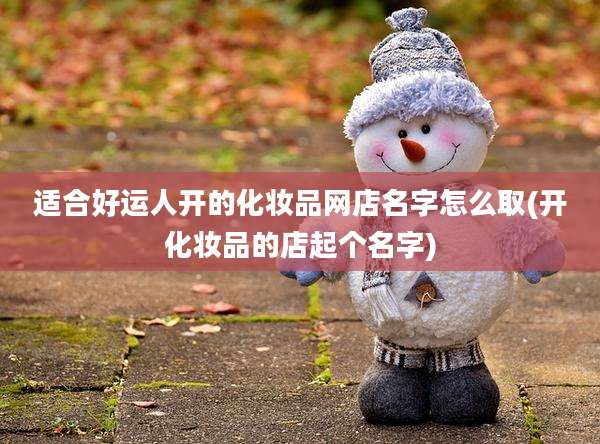 适合好运人开的化妆品网店名字怎么取(开化妆品的店起个名字)