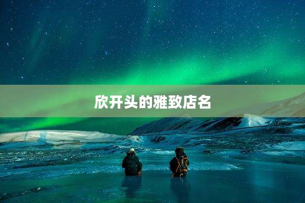 欣开头的雅致店名