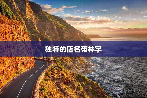 独特的店名带林字