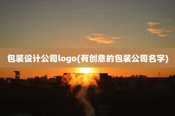 包装设计公司logo(有创意的包装公司名字)