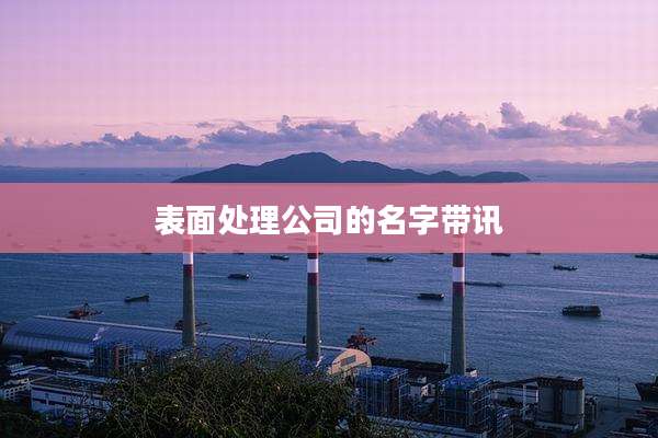 表面处理公司的名字带讯