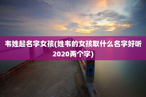 韦姓起名字女孩(姓韦的女孩取什么名字好听2020两个字)