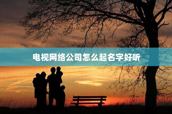 电视网络公司怎么起名字好听