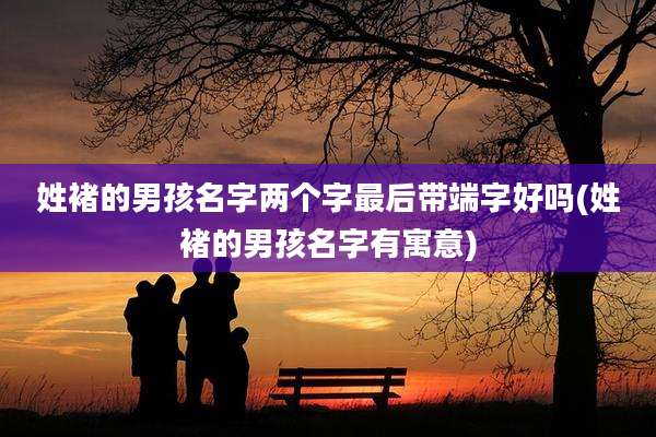 姓褚的男孩名字两个字最后带端字好吗(姓褚的男孩名字有寓意)