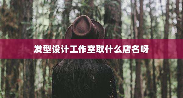 发型设计工作室取什么店名呀