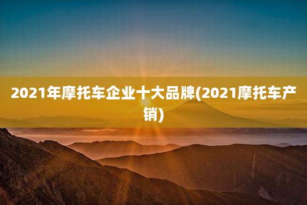 2021年摩托车企业十大品牌(2021摩托车产销)